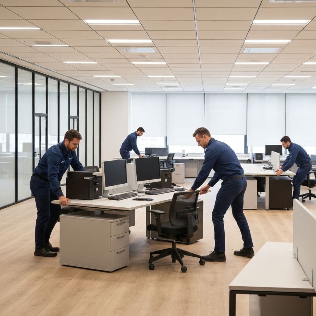 Serviço de mudanças comerciais